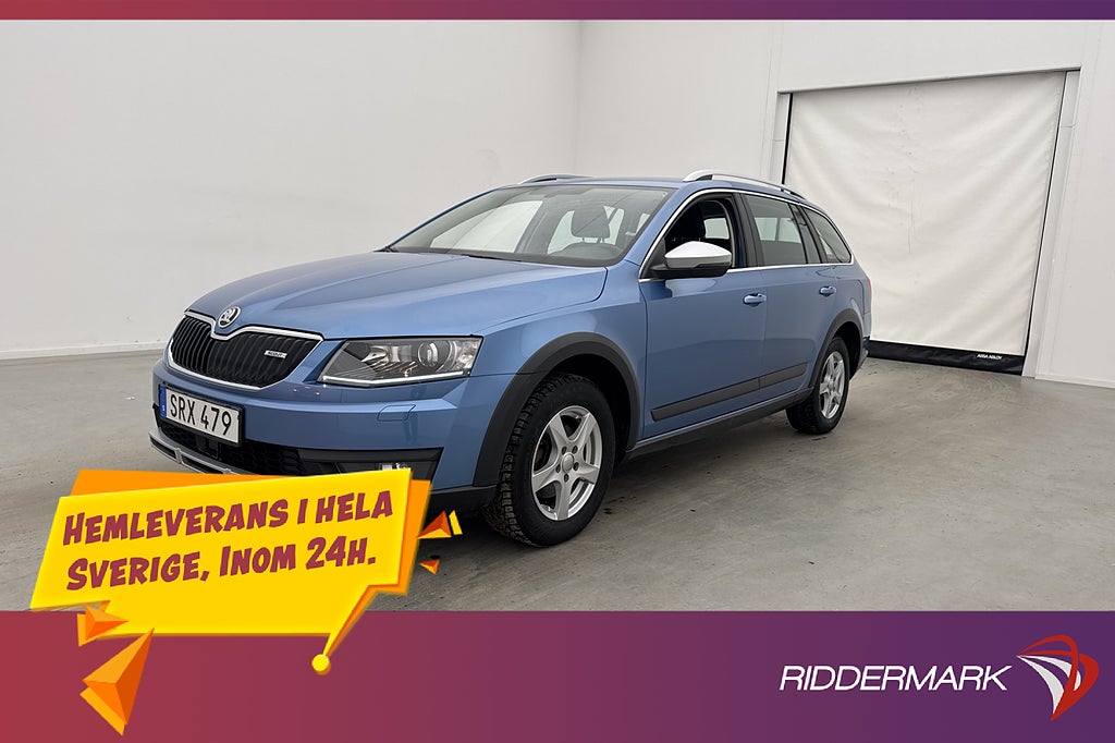 Skoda Octavia Scout TDI 4x4 150hk Värmare Dragkrok Sensorer