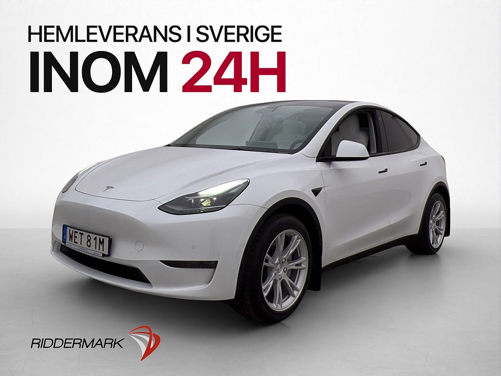 Tesla Model Y Long Range AWD Ljus interiör Drag Värmepump