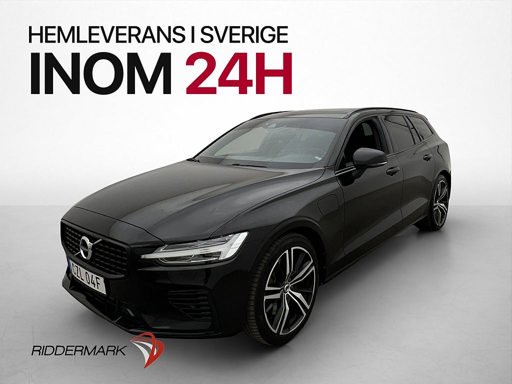 Volvo V60 Recharge T6 AWD 350hk R-Design Värmare Pano Drag