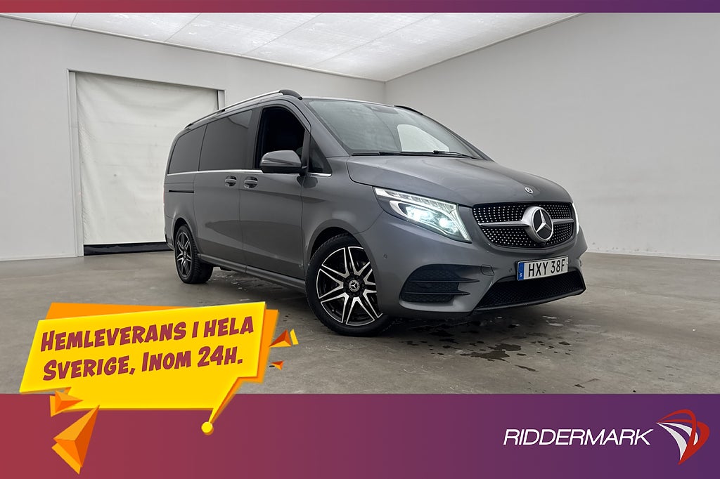 Mercedes-Benz V 300 AMG Avantgarde Värm Drag Skinn 360° Moms