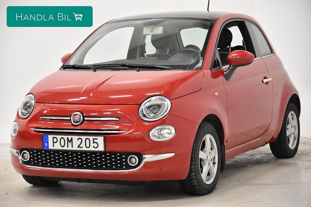 Fiat 500 1.2 Lounge Pano BT SoV-hjul 69hk