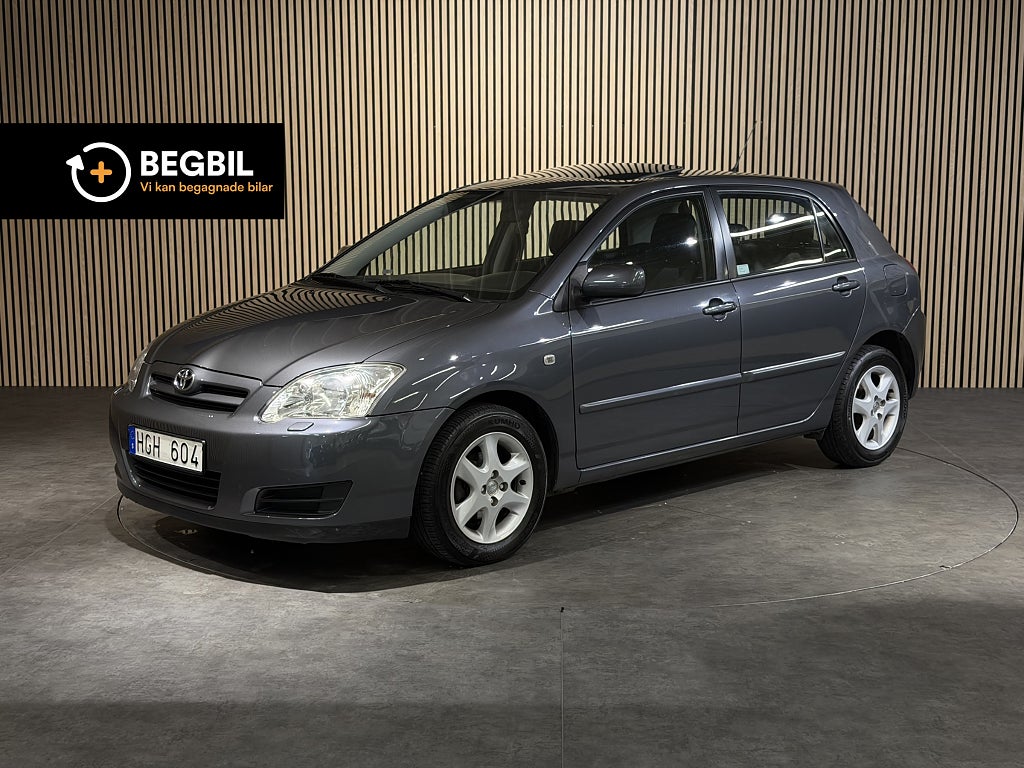 Toyota Corolla 5-dörrars 1.6 VVT-i  / Lågmil /Taklucka/Ny bes/Nyservad