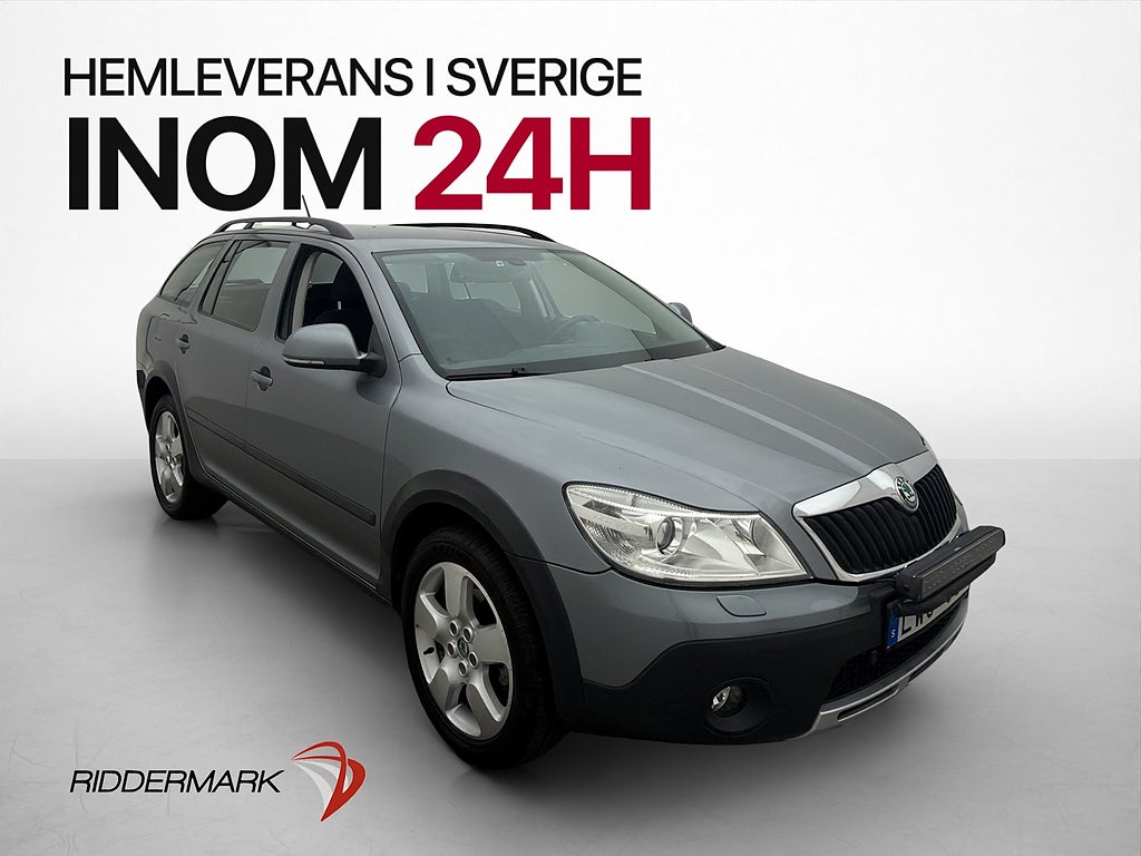 Skoda Octavia Scout 2.0 TDI 4Motion M-värmare LED-Ramp 140hk