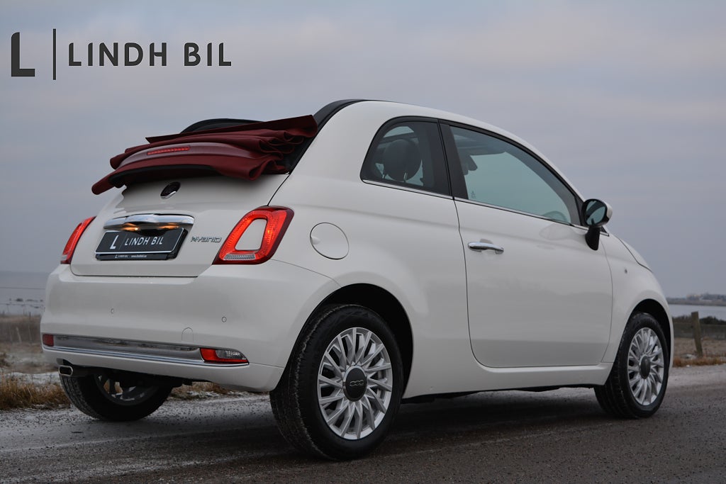 Fiat 500C CABRIOLET HYBRID MHEV 70HK 6VXL NAVIGATION PDC GARANTI