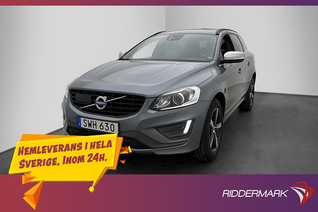Volvo XC60 D4 AWD R-Design Classic Pano VOC Värm Kamera Drag