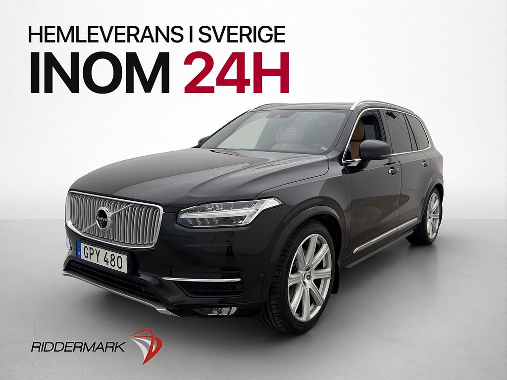 Volvo XC90 D5 AWD First Edt 7-Sits Pano B&W HUD Luftfjädring
