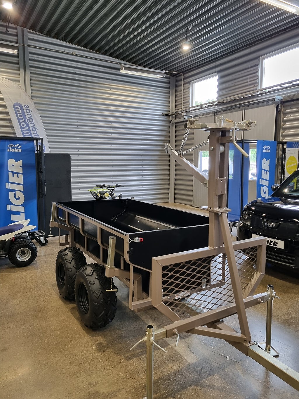 GAR ATV skogstrailer Kombivagn, timmervagn, boggie