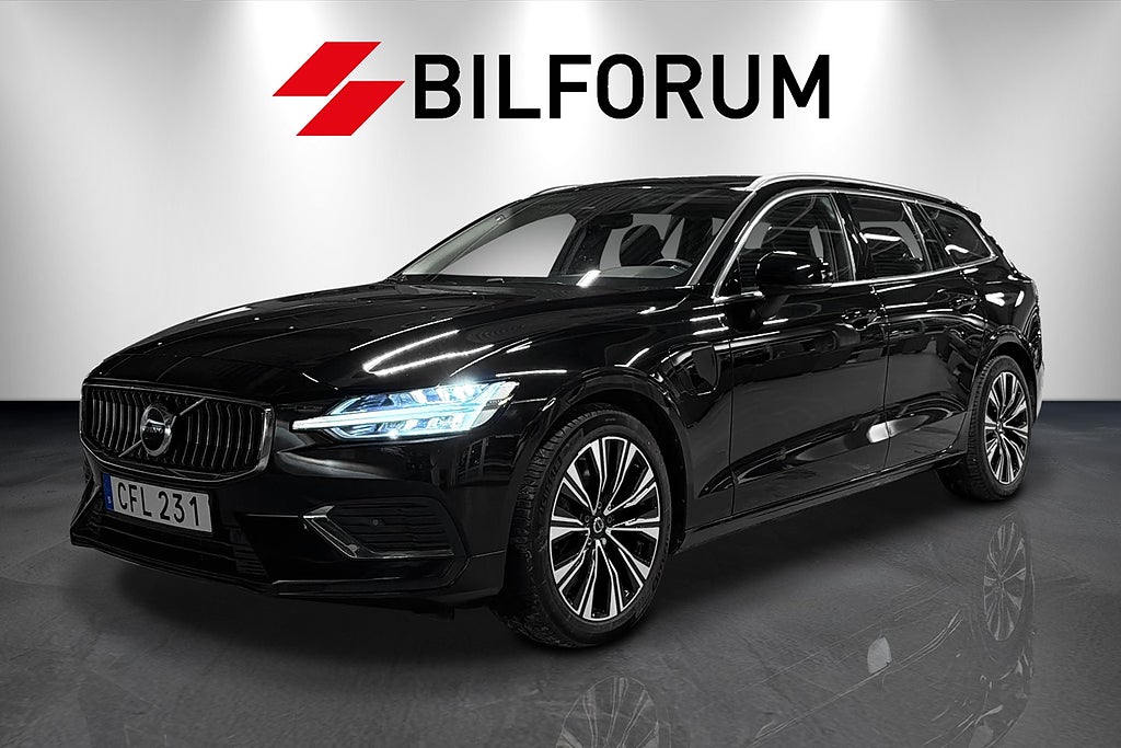 Volvo V60 Recharge T6 AWD 350HK / LÄDER / El-STOL / NAVI / BACKKAMERA / 