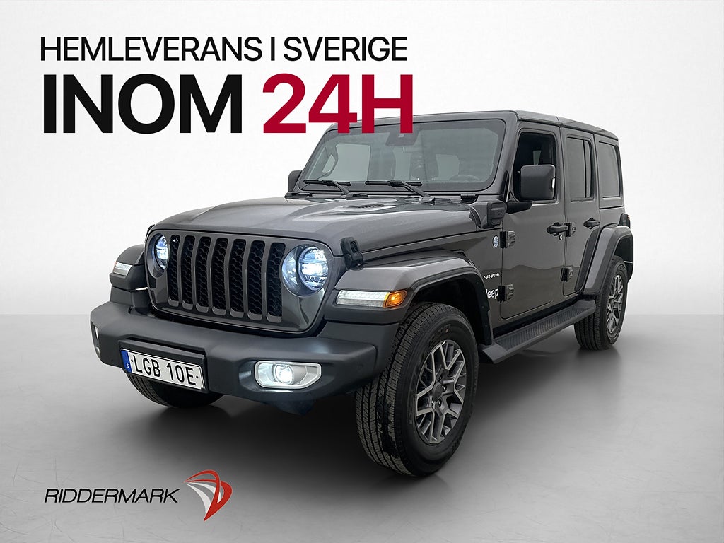 Jeep Wrangler Ulmimited 4xe 380hk Sahara Kamera Alpine Drag