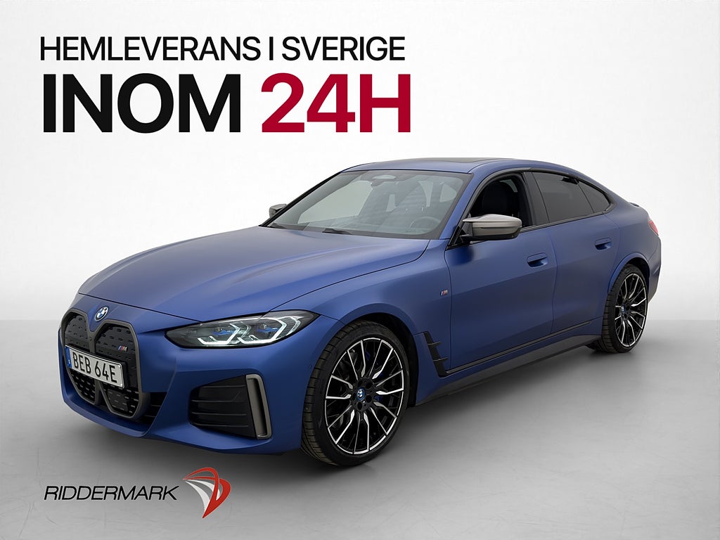 BMW i4 M50 xDrive Gran Coupé Taklucka H/K Laser HUD Drag 360