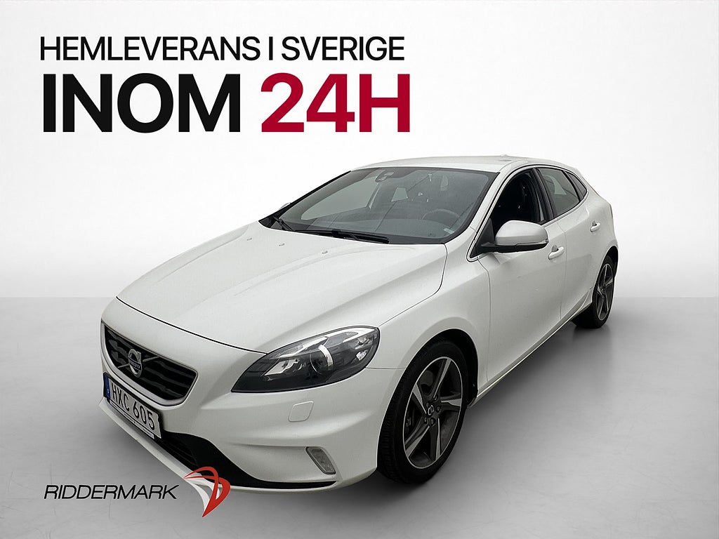 Volvo V40 D4 190hk R-Design VOC Värmare Dragkrok Navi