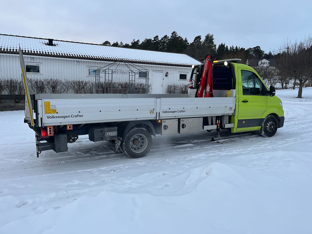 Volkswagen crafter Kranbil, bakgavellyft, Chassi 50 Euro 6
