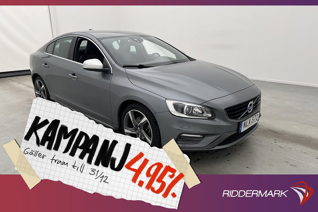 Volvo S60 D3 150hk R-Design D-Värm VOC Skin 4,95% Ränta