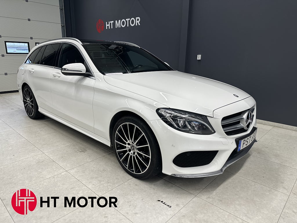 Mercedes-Benz C 220 T d 4MATIC AMG Line/B-Kamera/Skinn/Drag/Panorama