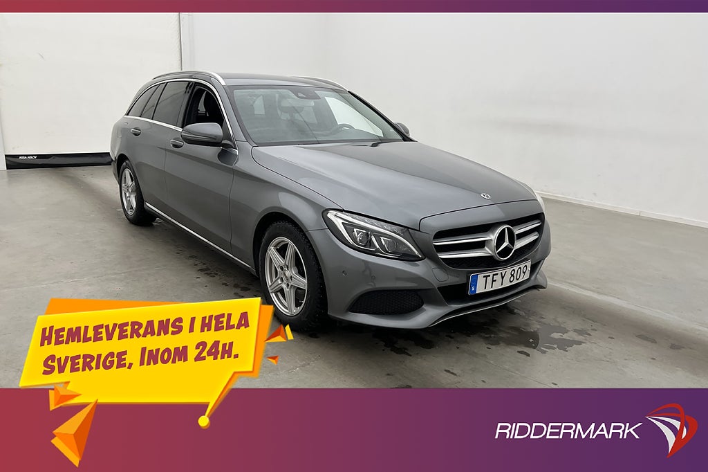 Mercedes-Benz C 220 T d 170hk  D-Värmare Kamera CarPlay Drag