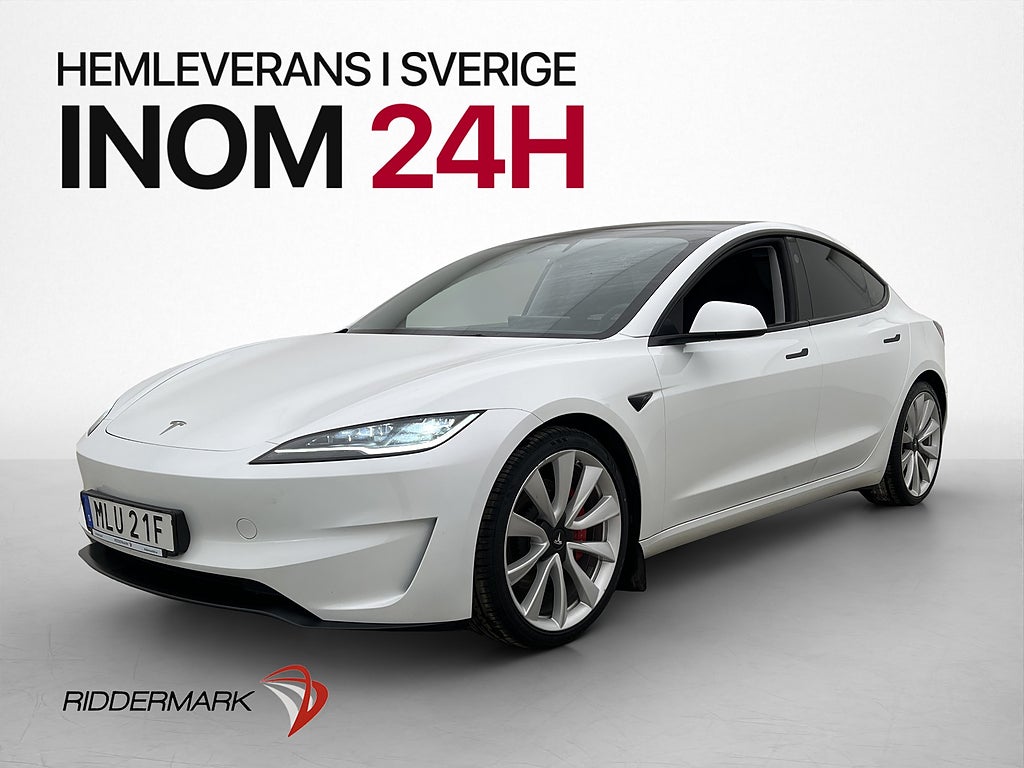 Tesla Model 3 Performance AWD Autopilot Svensksåld