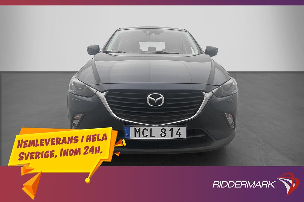 Mazda CX-3 2.0 120hk Vision Navi P-Sensorer Farthållare Drag