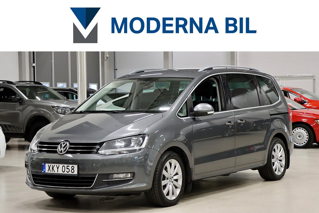 Volkswagen Sharan 2.0 TDI 170HK GT SKINN 7-SITS KAMREM BYTT