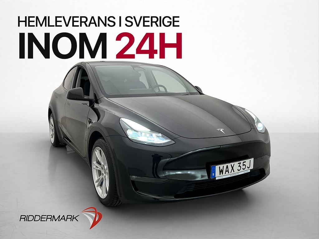 Tesla Model Y Long Range AWD Drag Värmepump Svensksåld