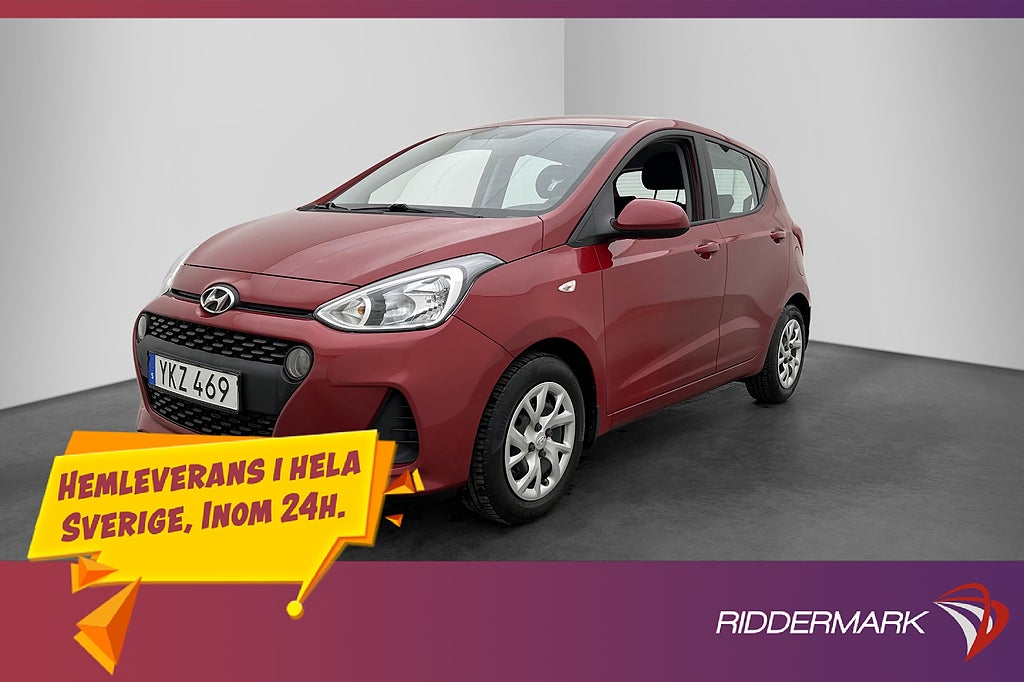 Hyundai i10 1.0 blue 67hk Comfort Rattvärme Farthållare