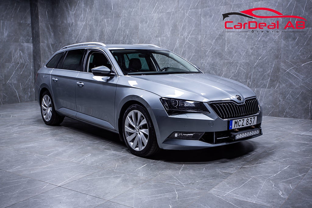 Skoda Superb Kombi 2.0 TDI 4x4 Businessline Värmare LED-ramp Drag