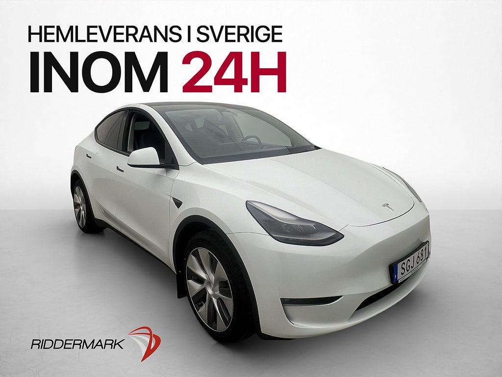 Tesla Model Y Long Range AWD Dragkrok Svensksåld MOMS