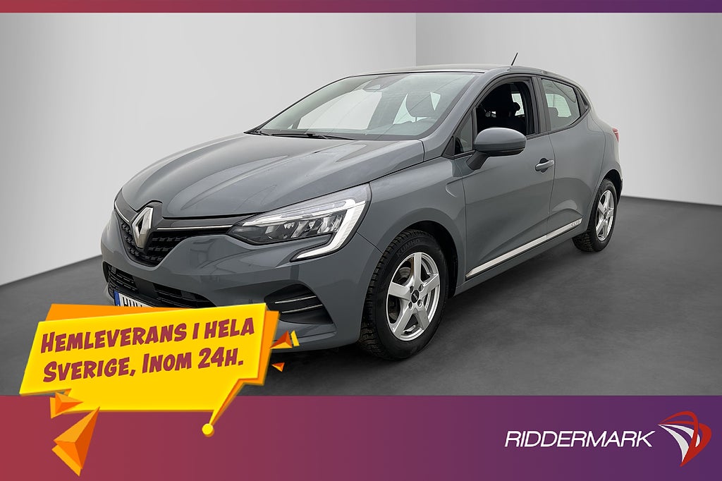 Renault Clio 1.0 SCe 72hk Zen P-Sensorer Bluetooth Låg Skatt