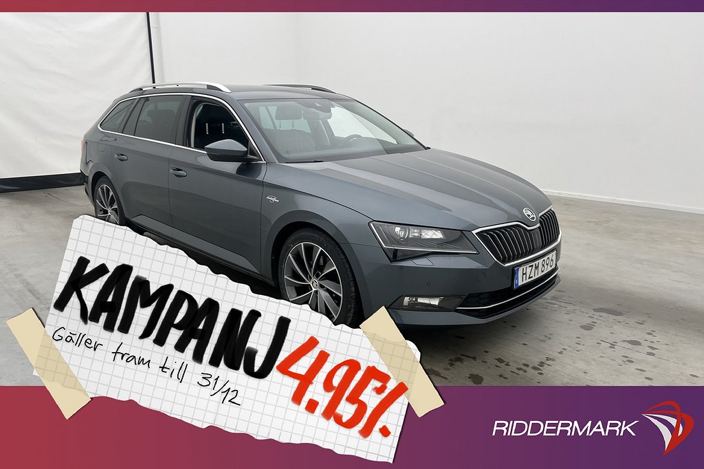 Skoda Superb Kombi TDI 4x4 L&K Canton Värm Kame 4,95% Ränta