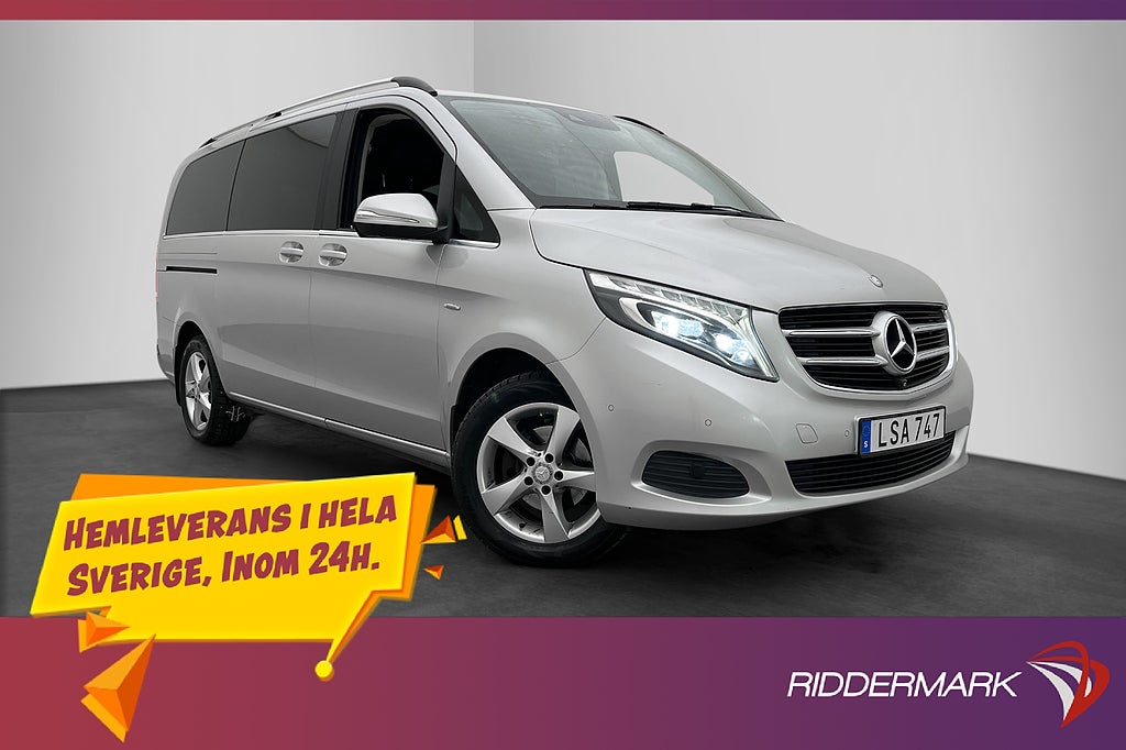 Mercedes-Benz V 220 Avantgarde Värmare Dragkrok Kamera Skinn