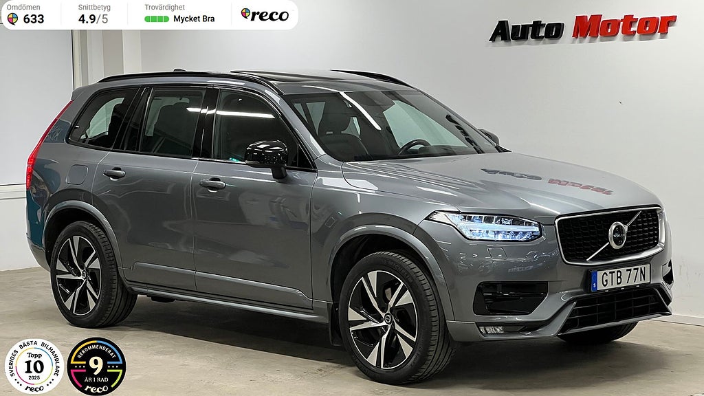 Volvo XC90 T5 AWD 250hk R-design 7-sits/Panorama/Drag/Värmare
