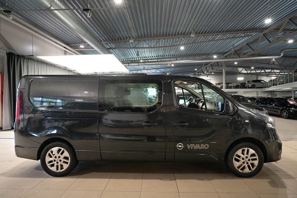 Opel Vivaro 6-sits Dubbelhytt LÅNG L2 D-VÄRMARE KAMERA 1-ÄGARE