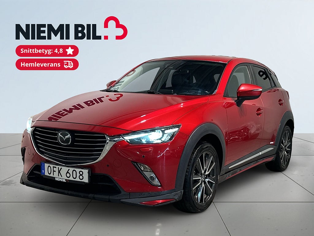 Mazda CX-3 2.0 Optimum AWD BOSE Kamera HuD GPS Skinn Webasto SoV