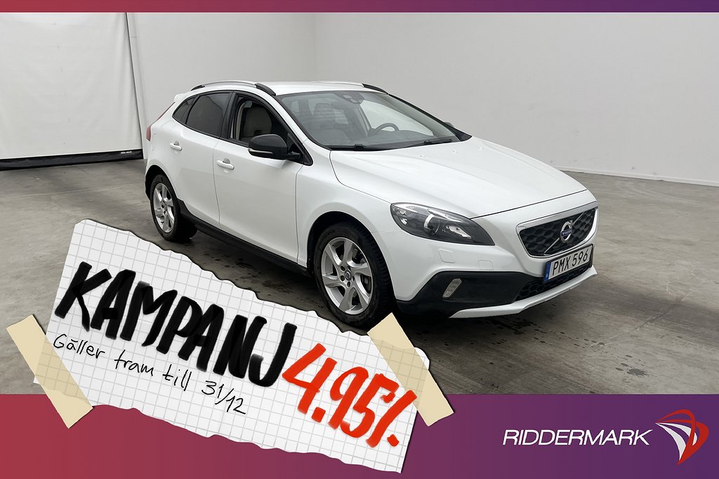 Volvo V40 Cross Country D4 Summum D-Värm Skinn 4,95% Ränta