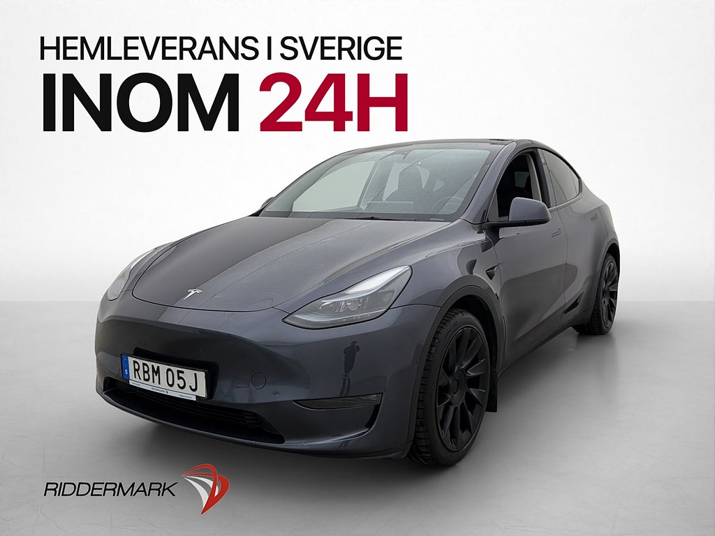 Tesla Model Y Long Range AWD Drag En-Brukare Värmare MOMS