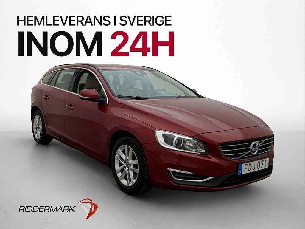 Volvo V60 D4  Momentum VOC Värmare Kamera Navi Skinn Drag
