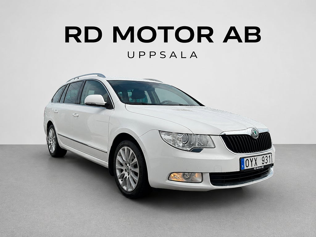 Skoda Superb Kombi 2.0 TDI Elegance Drag Skinn K-rem bytt