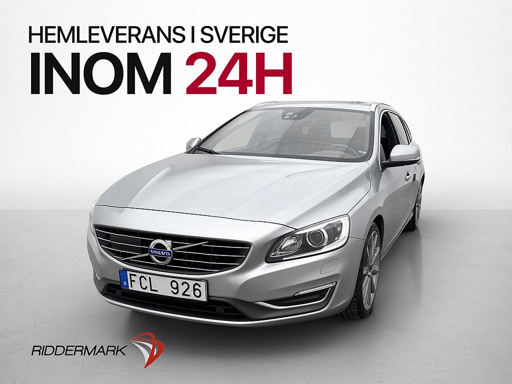 Volvo V60 Polestar T6 AWD 329hk Taklucka Värmare Skinn Drag
