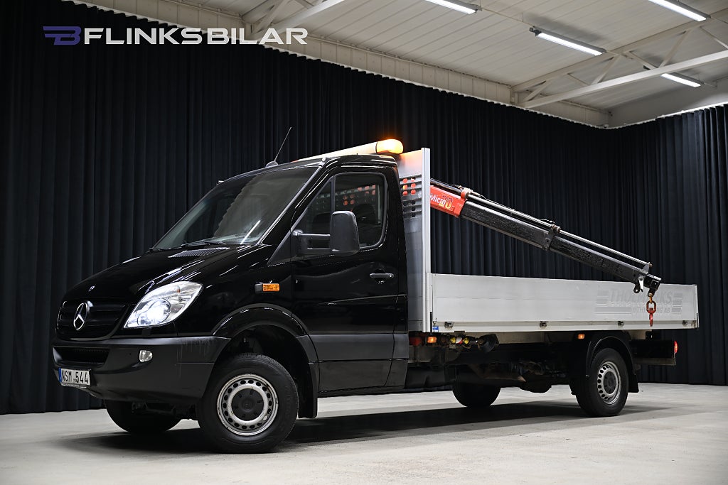 Mercedes-Benz Sprinter 316 316 CDI 4x4 163HK Långflak|Kranbil|Fassi|EnÄgare|Moms