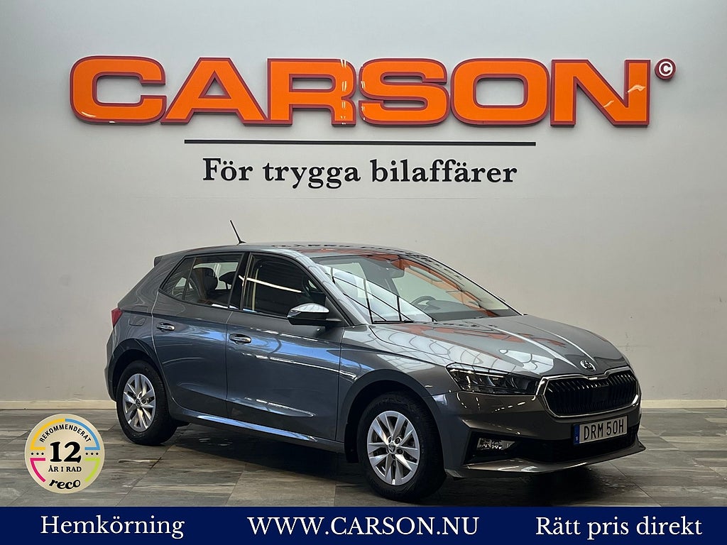 Skoda Fabia 1.0 MPI 80HK Carplay Backkamera Värmare
