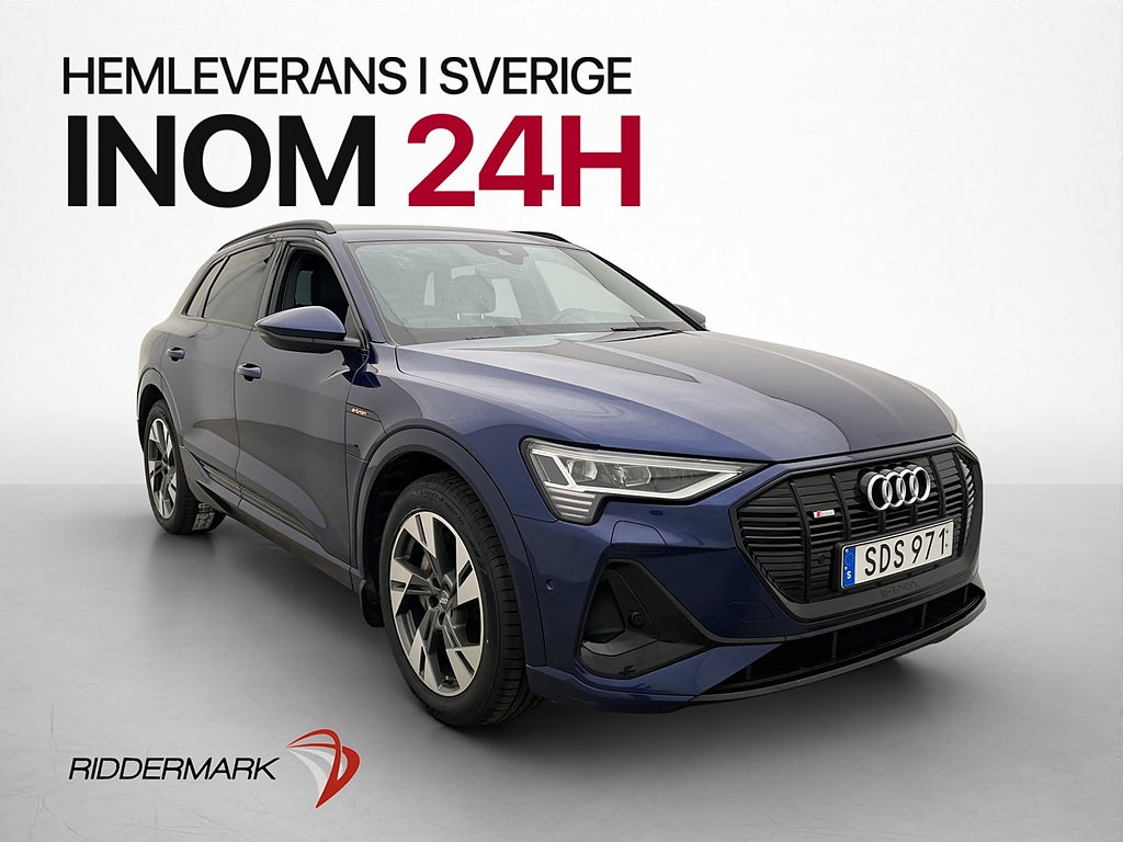 Audi E-Tron 50 Q S line Svart Optik Adp-fart Kamera Nav Drag