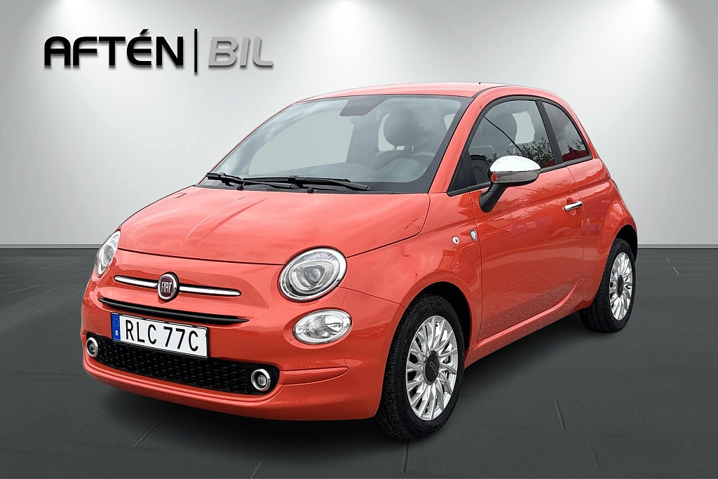 Fiat 500 Hybrid 70hk Bluetooth Farthållare Moms