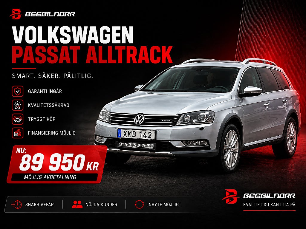 Volkswagen Passat Alltrack 2.0 TDI DPF BMT 4Motion*Nykamrem*Nysväng