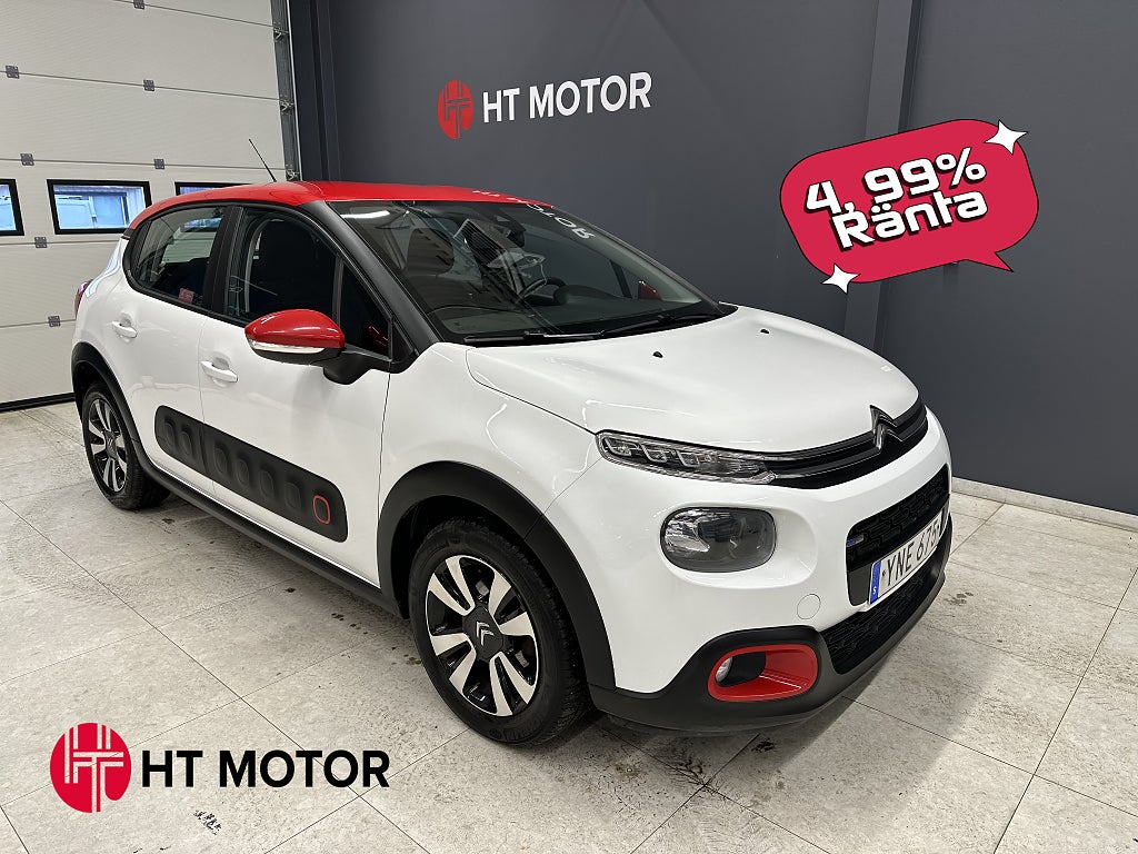 Citroën C3 1.2 VTi Manuell/P Sensorer 