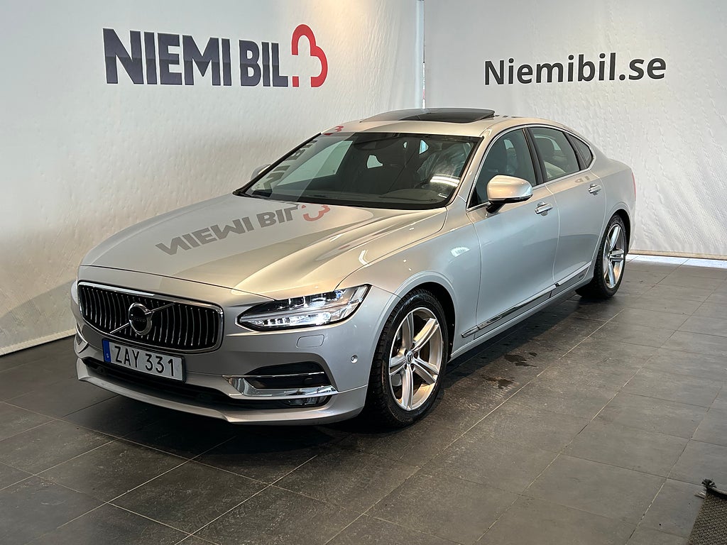 Volvo S90 D4 AWD Inscription S&V-Hjul/Drag/M-värm/Kamera/Elstol