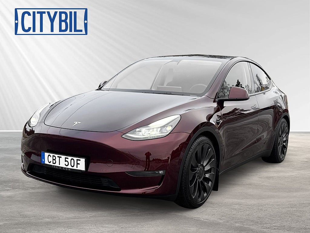 Tesla Model Y Performance 534hk AWD - Dragkrok - Vinterhjul - 21" - Moms