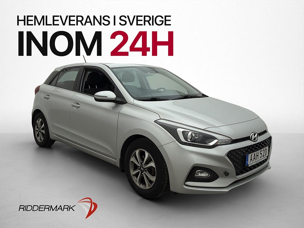 Hyundai i20 1.2 84hk Premium B-Kamera M-Värmare Carplay