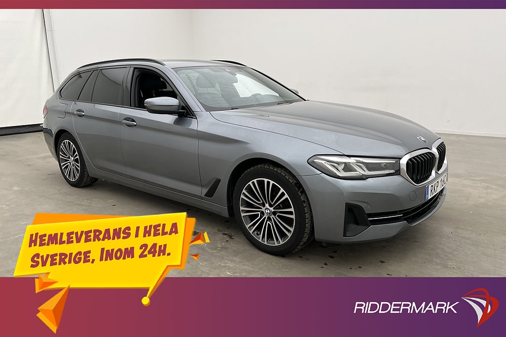 BMW 520d xDrive 190hk Cockpit Skinn Kamera Drag HiFi
