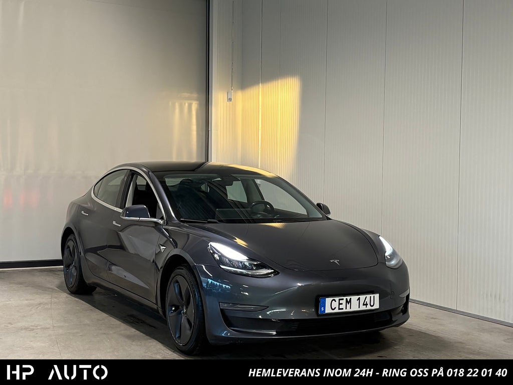 Tesla Model 3 Long Range AWD 440hk Dragkrok Skinn 