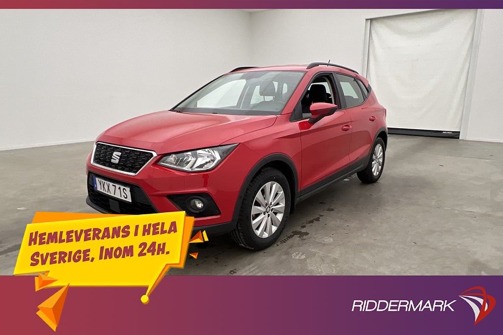 Seat Arona 1.0 TSI Apple CarPlay Kamera Sensorer 0,47L/Mil