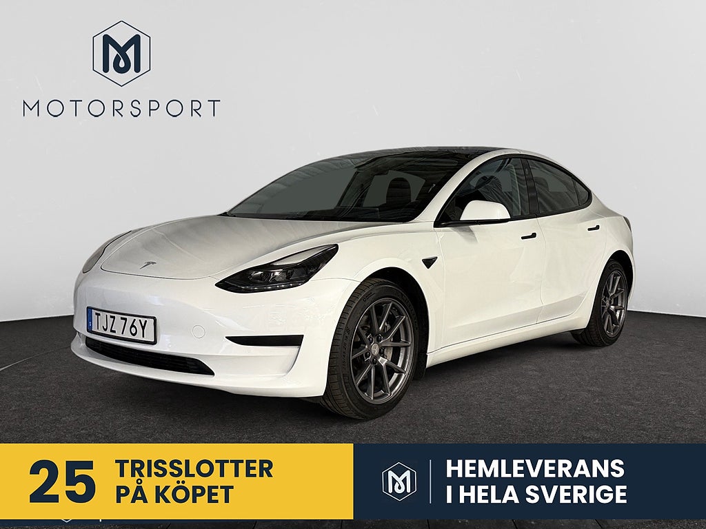 Tesla Model 3 Standard Range RWD Drag Värmepump 360°-kamera Panorama